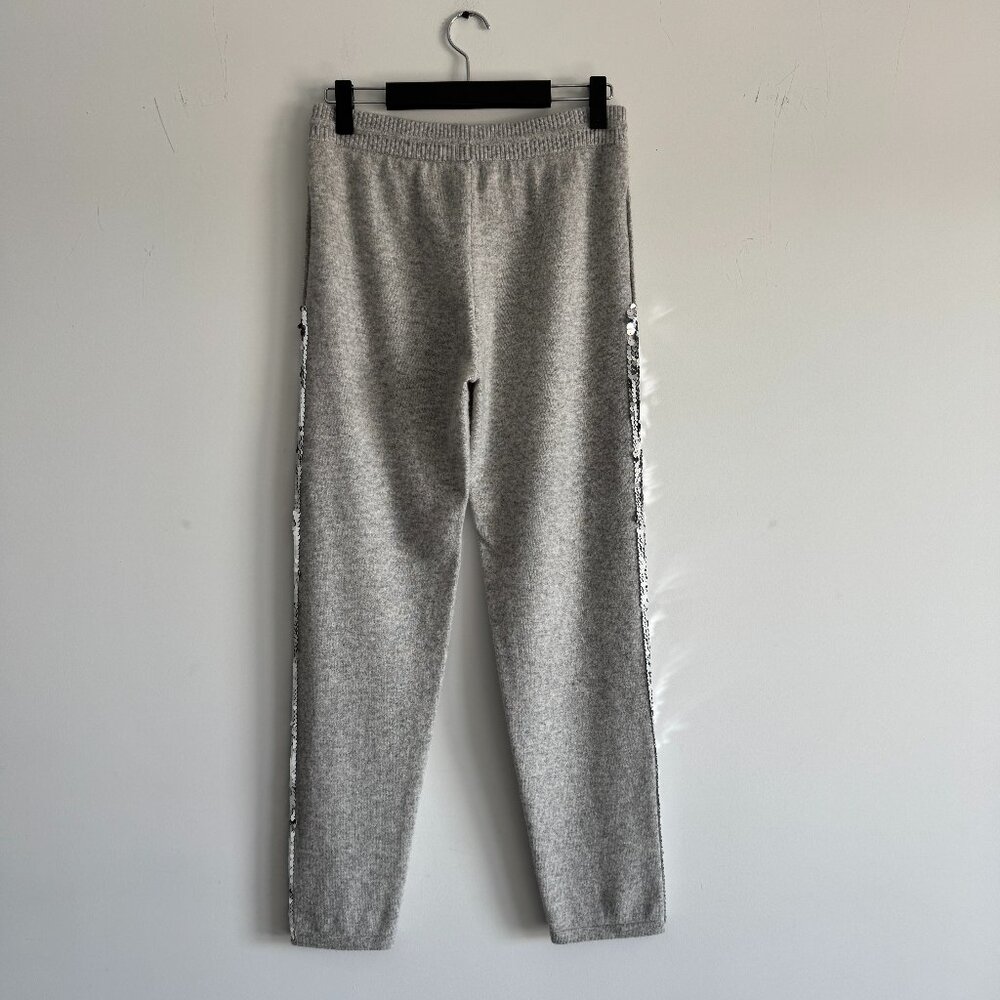 Qi Cashmere Women's Pants-Joggers Sequim sides in Gray, Size S - Picture 4 of 16
